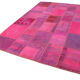 Tapis turc fait à la main 208 cm x 304 cm patchwork rose