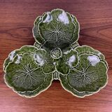 Plat apéritif Chou vert, SILEA, 3 compartiments, céramique