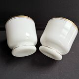 Paire de cache-pots – opaline de cristal - xixème