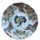 Japon, paire assiettes polylobées porcelaine polychrome XIXème