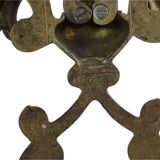 Paire d'appliques murales vintage en laiton