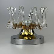 60s 70s wall lamp Wall Sconce made of metal & Murano glass Space Age design