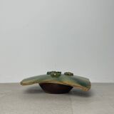 Glazed ceramic flowerpot vase