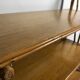 Étagère  sur pieds vintage 1950-60 en rotin clair