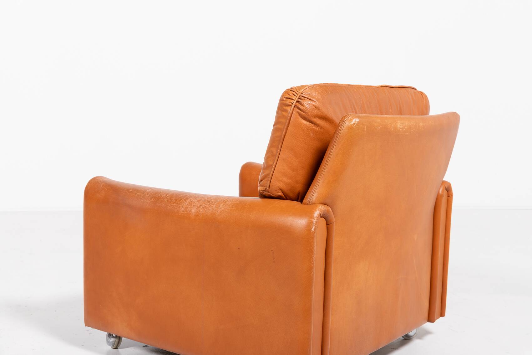 Danish Modern cognac leather armchairs from 1960’s