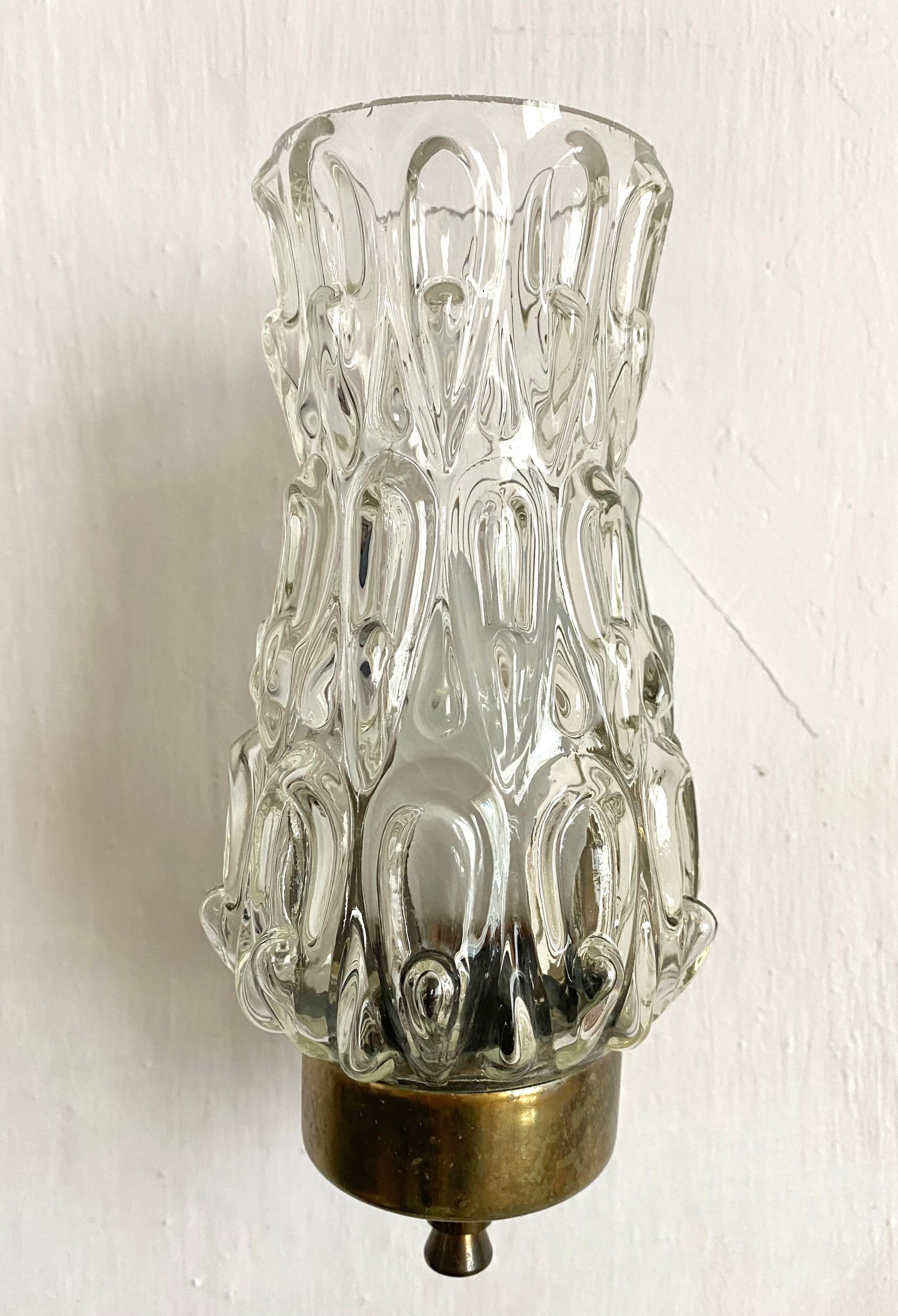 Pair of vintage wall lamps 60-70s