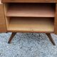Vintage oak chest of drawers feet compass and fins of the 50s 2 doors 1 drawer