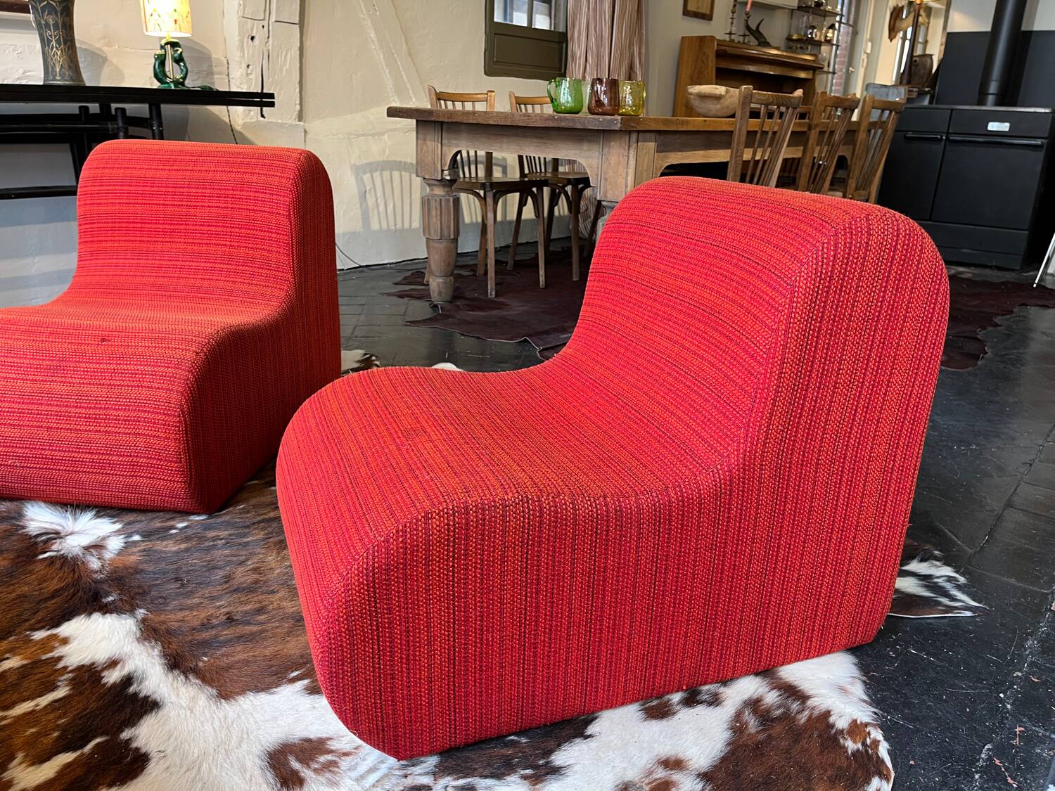 Pair of low chairs 1970
