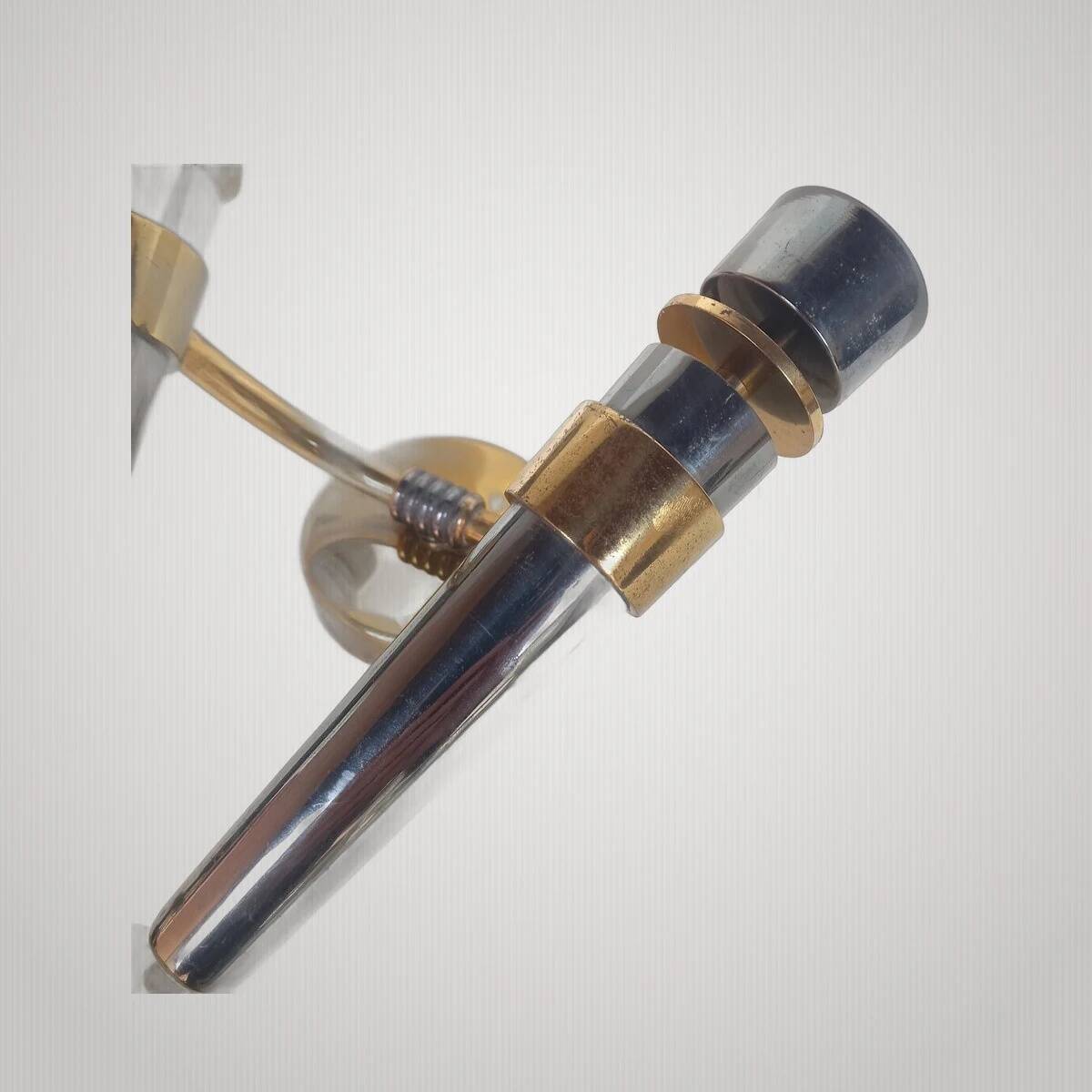 Exceptional double torch wall light modernist Arlus 50s height 44cm