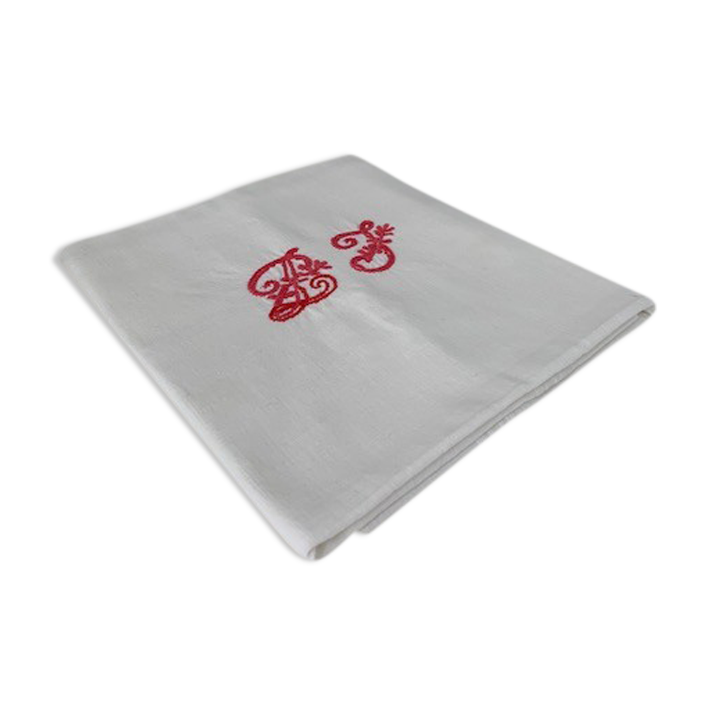 Old monogrammed cloth