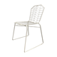 Chair white metal