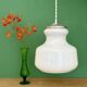Vintage white opaline suspension globe
