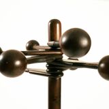 ball brutalist coatrack wood scandianvian