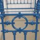 Simple old lacquered iron bed, Italy, 19th-20th century.