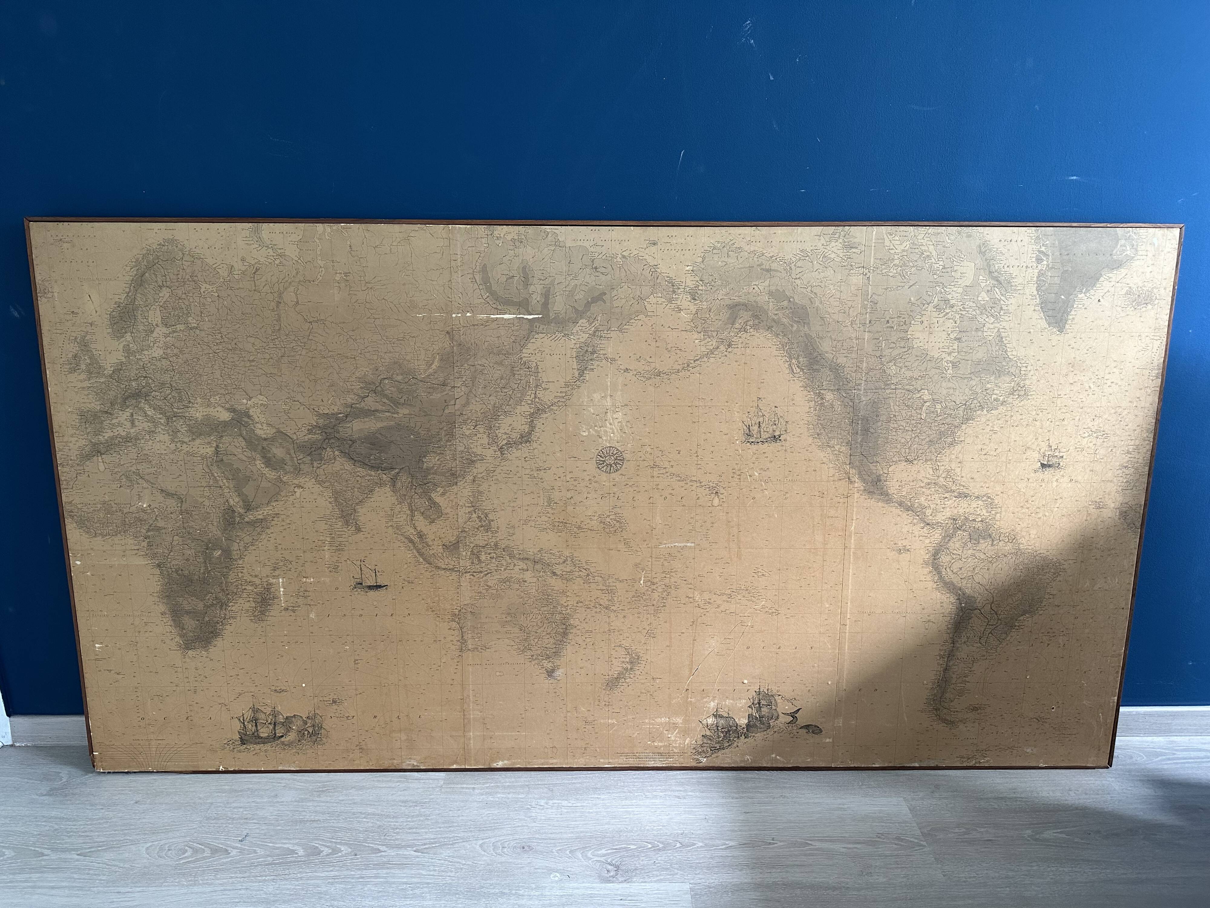 Planisphere of the naval hydrographic service