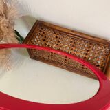 Vintage red mirror