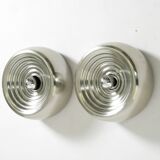 Set of two Padina Wall Lamps by Castiglioni for Flos, Italy, Circa 1970