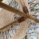 Rattan coffee table and ceramics