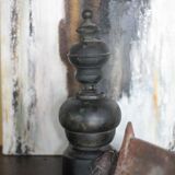 Vintage chenets, pair of chenets, fireplace accessory.