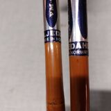 Pair of vintage bamboo ski poles - VM STAVEN - 131 cm