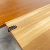 1968 transformable teak table in impeccable condition