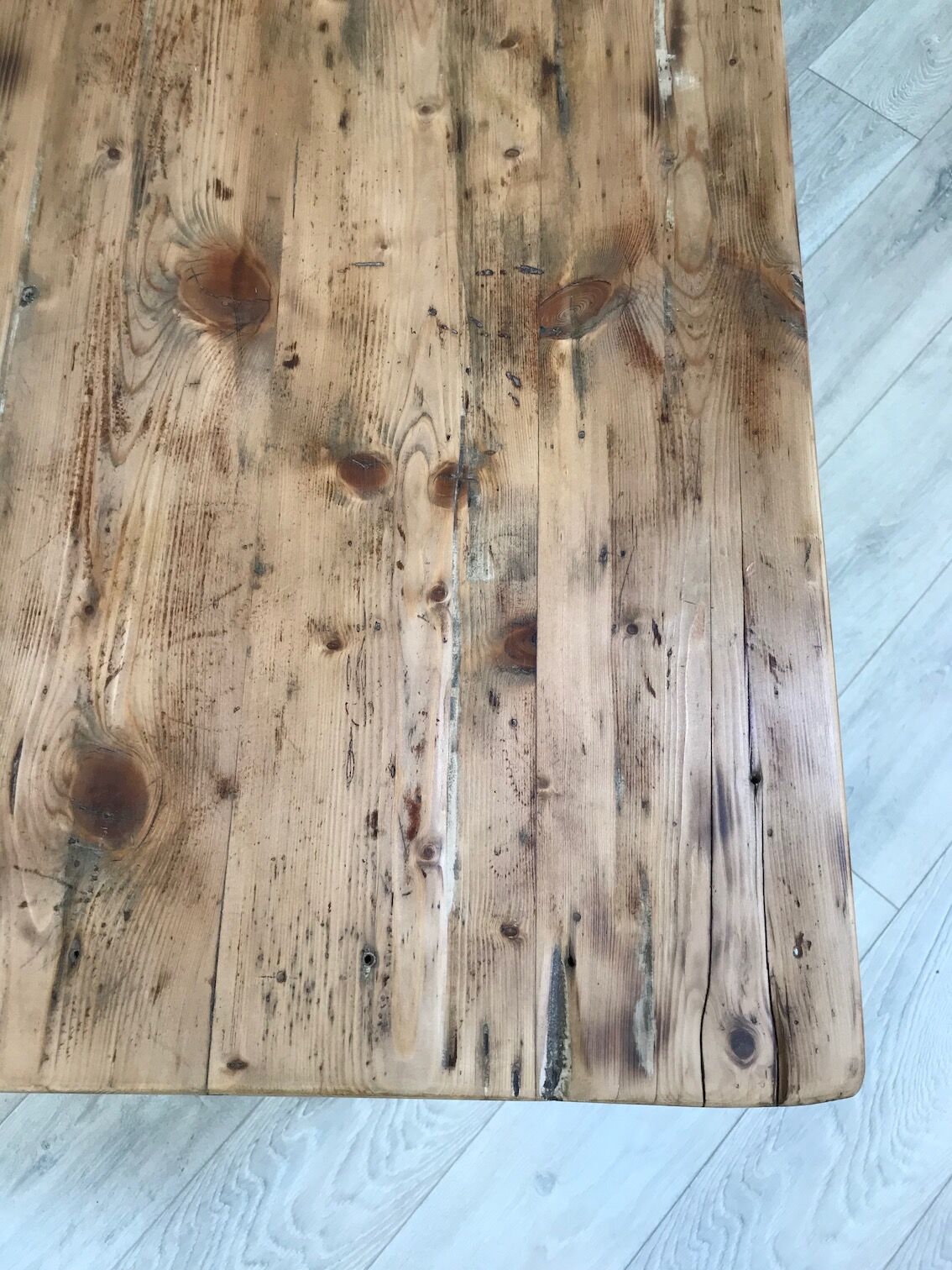 Vintage pine farm table