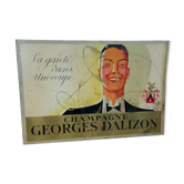 Publicité champagne Dalizon plv carton publicité ancienne