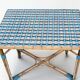 Table en rotin tressée, milieu XXème