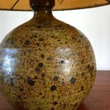 Lampe vintage en grès pyrité années 70