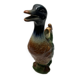 Earthenware duck carafe (H)