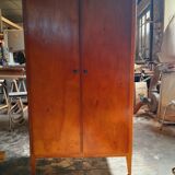 Vintage compass feet school cupboard