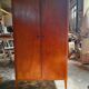Armoire d'école pieds compas vintage