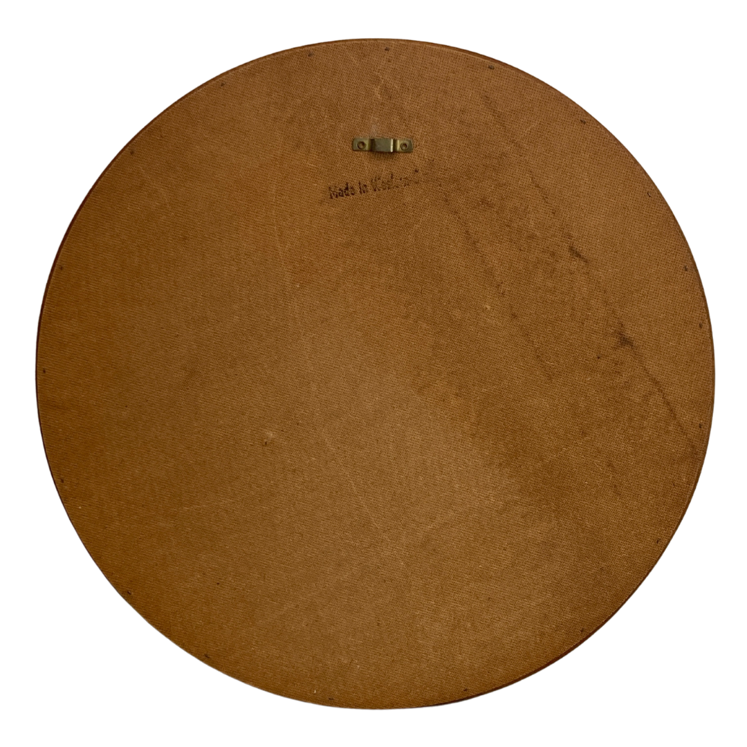 Mid-Century Teak Swedish Mirror by Uno & Östen Kristiansson for Luxus 50cm