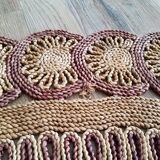 Vintage natural fibre rug