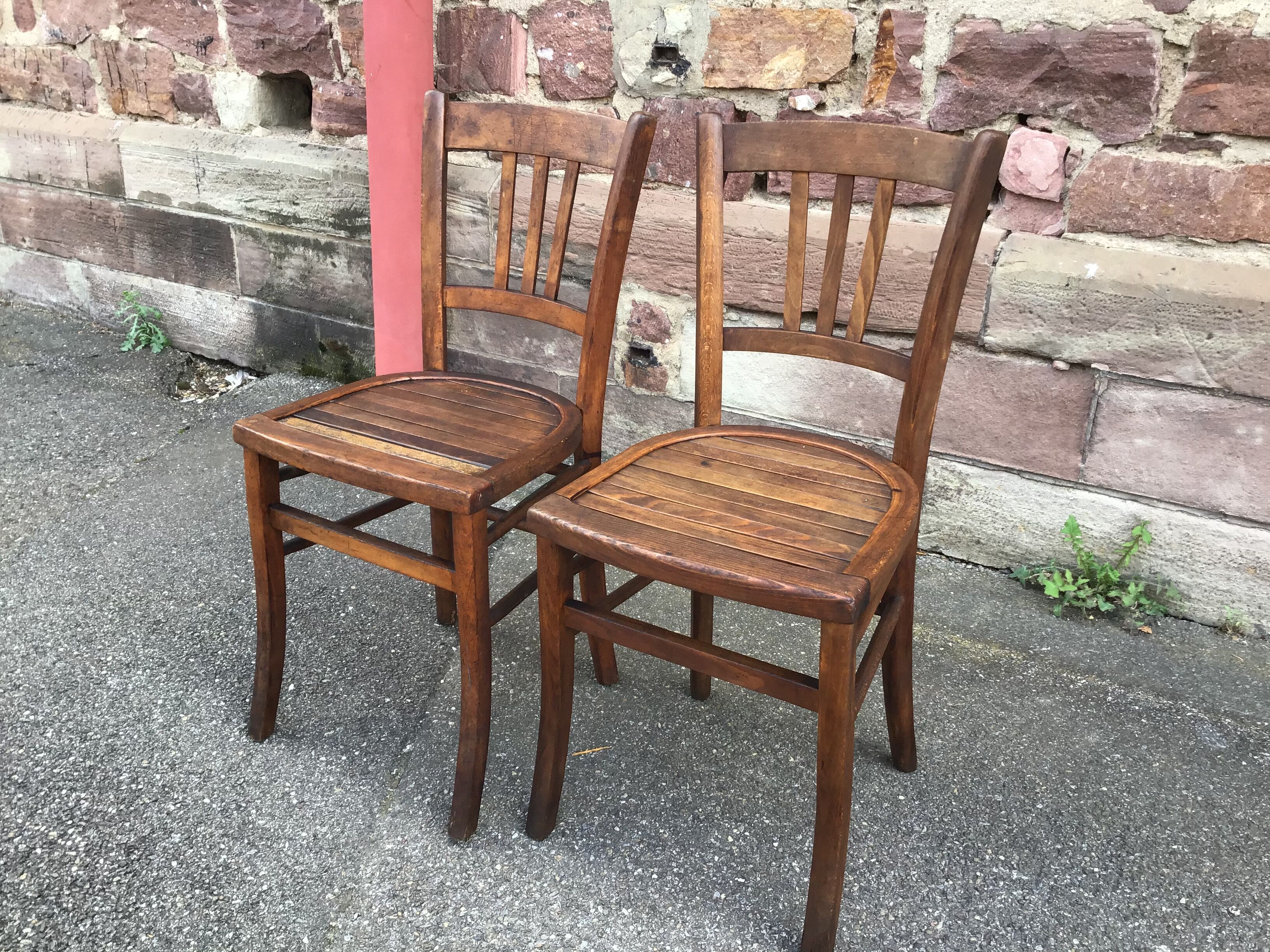 Pair of bistro chairs