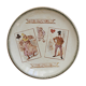Iron earth dessert plate card game HB Choisy le Roi