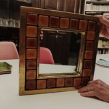 Ceramic mirror by Mithé Espelt