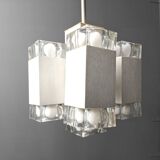 Vintage italian cubic chandelier by Gaetano Sciolari, 1970s