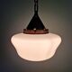 Art Deco suspension in white opaline, 1920s