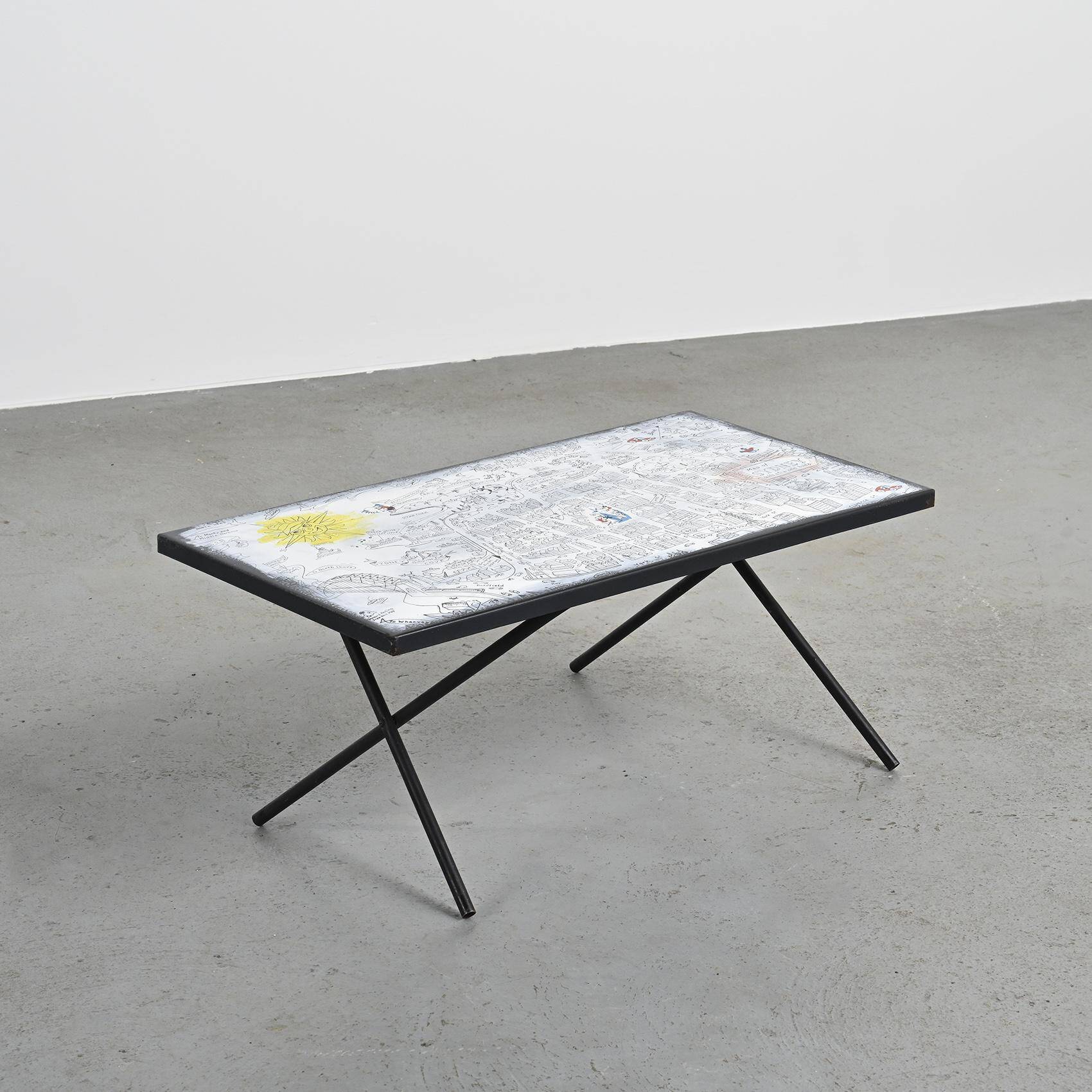 Enamelled coffee table by Bernard Hesling, Sydney, circa 1970