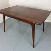 Table à manger extensible vintage de style scandinave en teck par Louis Van Teeffelen pour Wébé, 1950s