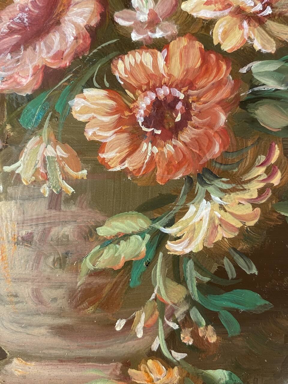 Still life with a bouquet of wild flowers, 20th century, signed