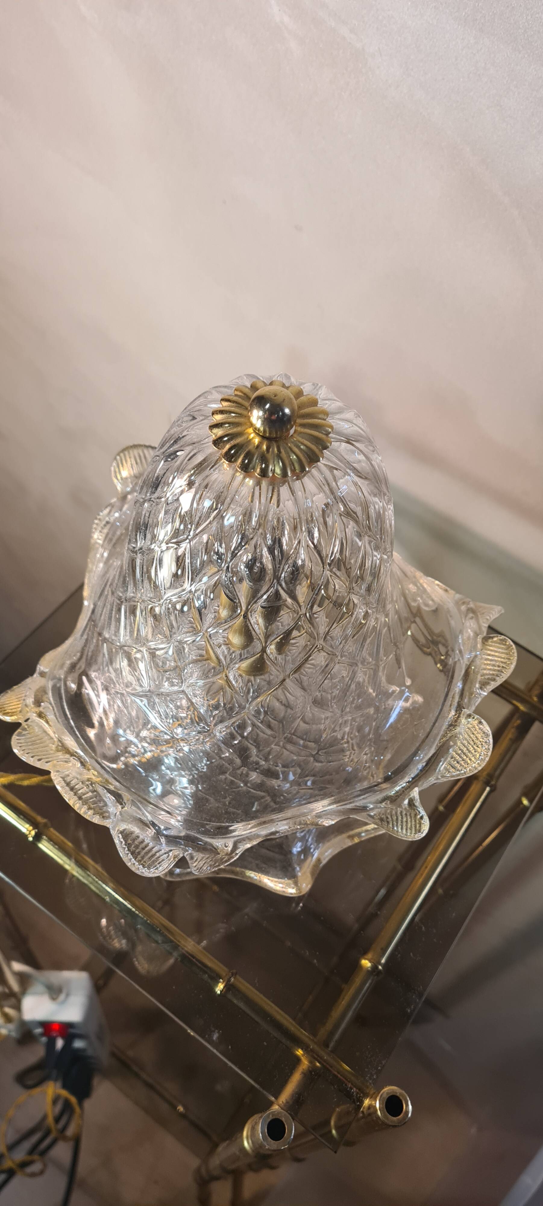 Venice lamp model lace murano glass 1960 to 70,,,,,,24x17