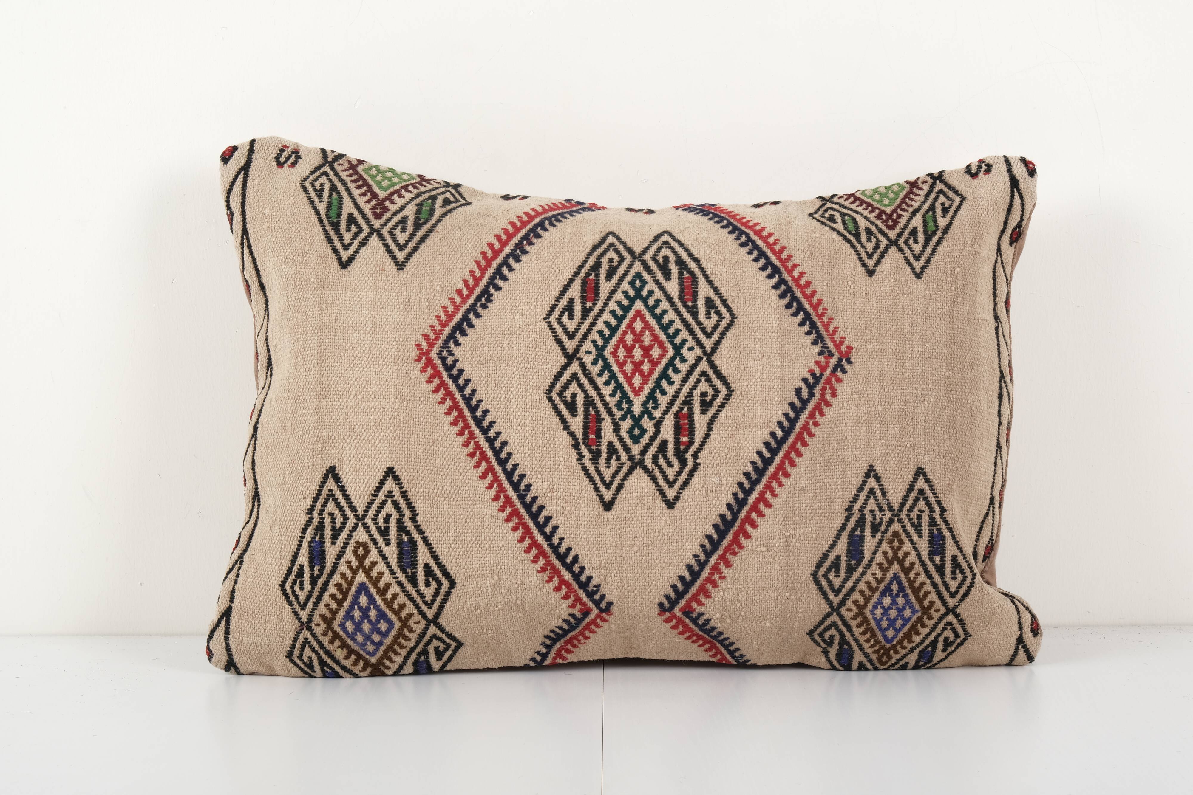 Handmade sand kilim cushion cover traditional