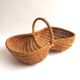 Double rattan basket
