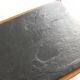 Vintage oak coffee table with a slate top in an oak frame, 1960s.