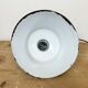 Industrial French Grey Enamel Factory Pendant Lamp, 1960s