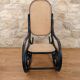 Rocking-chair en bois courbé et cannage – esprit Thonet – XXe siècle (br)