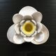 White water lily candle holder