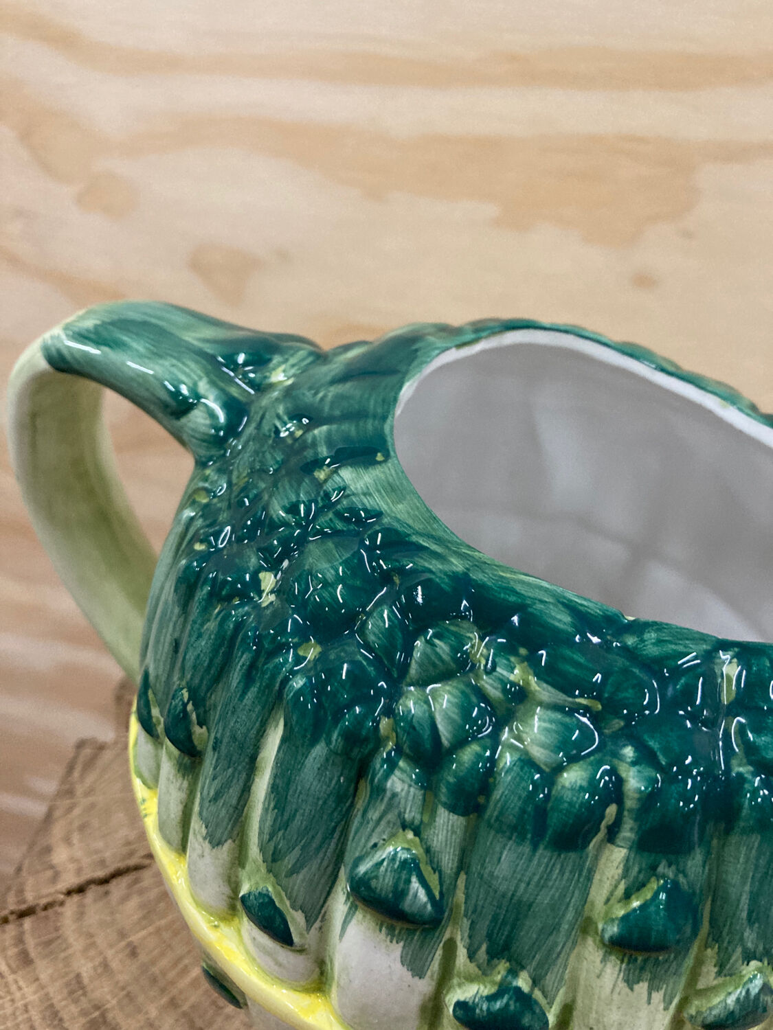 Ceramic asparagus slushy pitcher